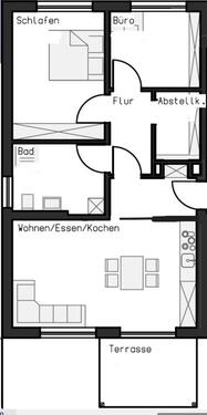 Foto - 3 Zimmer Erdgeschoßwohnung zur Miete in Schmidgaden