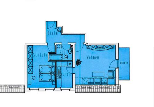 Foto - Dachgeschoßwohnung in Altenburg zur Miete