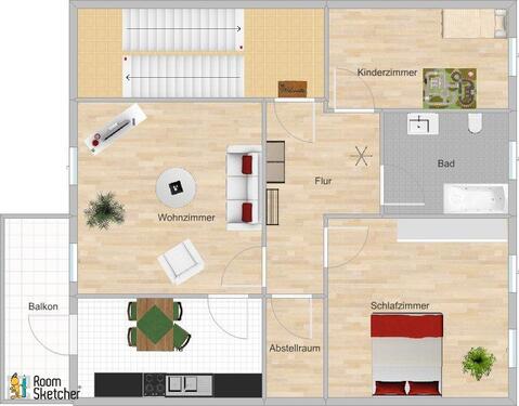 Foto - 3 Zimmer Etagenwohnung zur Miete in Meiningen