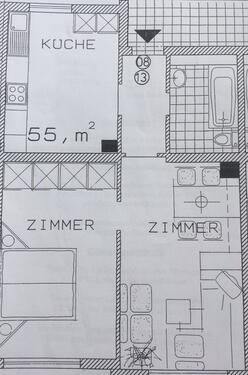 Foto - 2 Zimmer Wohnung Pforzheim Gymnasiumstr Zentral 55 m² große Küche