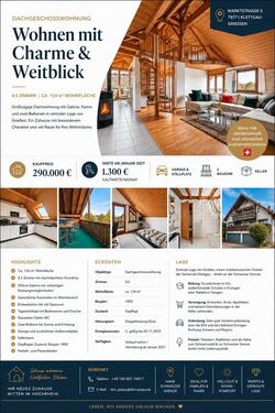 Foto - Exklusive 4,5-Zimmer-Dachgeschosswohnung mit Galerie,