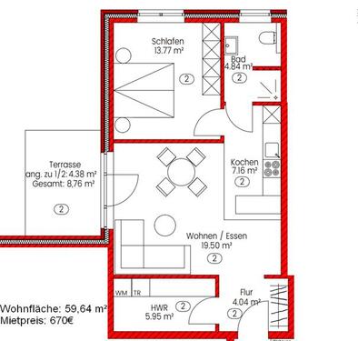 Foto - 2 Zimmer Etagenwohnung in Papenburg