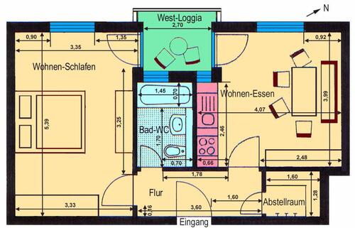 Foto - 2 Zi-Whng in Pasing - 1.300,00&nbsp;EUR Kaltmiete, ca.&nbsp; 55,00&nbsp;m&sup2;