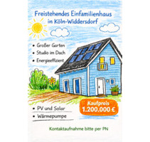 Freistehendes Einfamilienhaus in Köln-Widdersdorf
