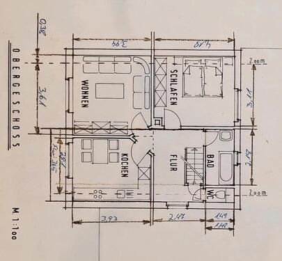 Foto - 2 ZKB Dachgeschoss Wohnung Olsberg Stadt Mitte