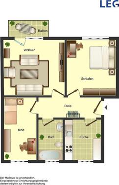 Foto - 3 Zimmer Etagenwohnung zur Miete in Ahlen