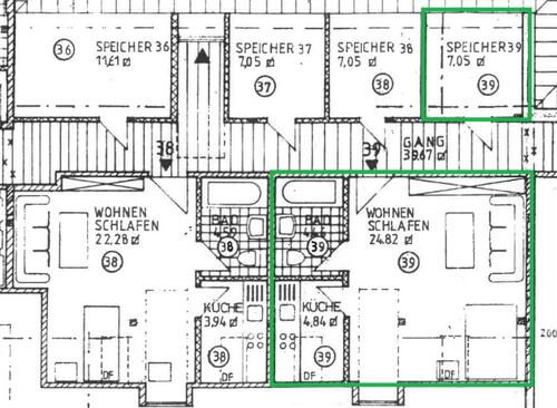 Foto - 1 Zimmer Dachgeschoßwohnung zur Miete in Bad Griesbach im Rottal