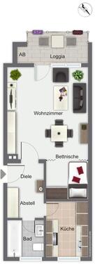 Foto - 1 Zimmer Etagenwohnung zur Miete in Bielefeld