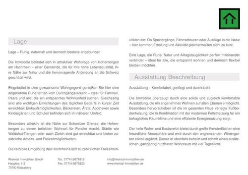 Foto - Doppelhaushälfte in Hohentengen am Hochrhein zum Kaufen
