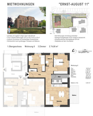 Foto - 3 Zimmer Etagenwohnung zur Miete in Buxtehude