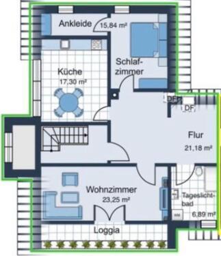 Foto - Wohnung 90 qm mit Balkon in Groß Hesepe zu Vermieten