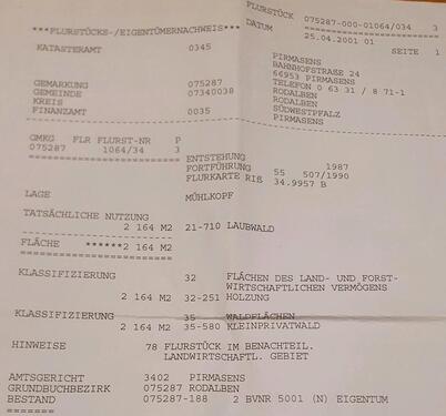 Foto - Grundst&uuml;ck zur Miete in Rodalben