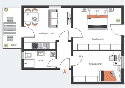Foto - 2 Zimmer Etagenwohnung zur Miete in Dillingen an der Donau