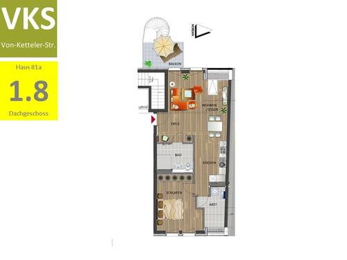 Foto - 2 Zimmer Etagenwohnung zur Miete in Leverkusen