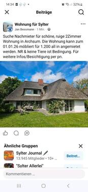 Foto - 2 Zimmer Wohnung in Archsum - 1.200,00&nbsp;EUR Kaltmiete, ca.&nbsp; 50,00&nbsp;m&sup2;