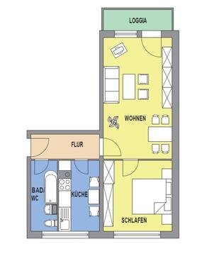 Foto - Ihr neues Zuhause mit Balkon: 2-Raum-Wohnung in Kamenz