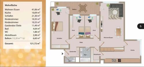 Foto - Moderne 4,5-Zimmer-Wohnung mit Balkon & Garage – provisionsfrei
