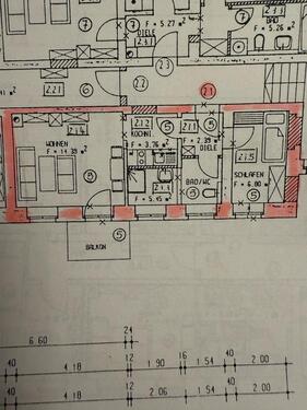 Foto - Möblierte 2-Zimmer-Wohnung mit Balkon im Zentrum von Chemnitz