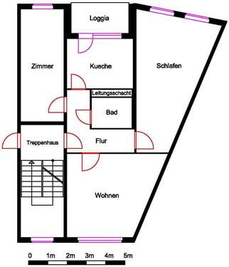 Foto - Etagenwohnung in Bleicherode zur Miete