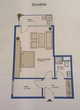 Foto - 1 Zimmer Etagenwohnung zur Miete in Seevetal