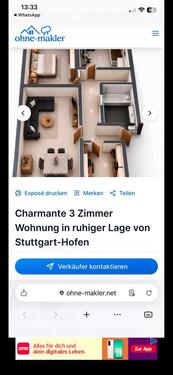 Foto - 3 Zimmer Etagenwohnung zum Kaufen in Stuttgart