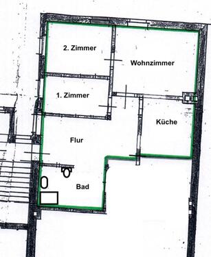 Foto - 3 Zimmer Etagenwohnung zur Miete in Zeitz