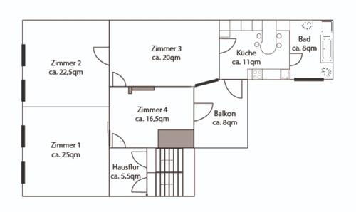 Foto - Attraktive 3,5Raum-Wohnung mit EBK und Balkon im Zentrum von Aken