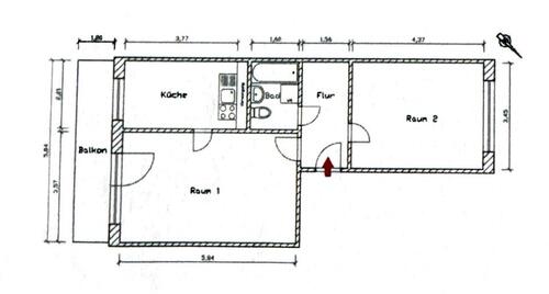 Foto - Helle 2-Raumwohnung mit Balkon & perfekter Anbindung - ab 062026