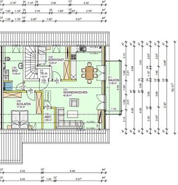 Foto - 3 Zimmer Dachgeschoßwohnung zur Miete in Weddingstedt