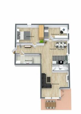 Foto - 3 Zimmerwohnung Ohne Markler - 195.000,00&nbsp;EUR Kaufpreis, ca.&nbsp; 80,00&nbsp;m&sup2;