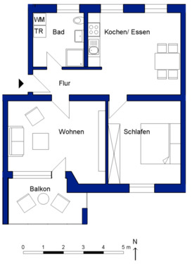 Foto - 2 Zimmer Erdgeschoßwohnung zur Miete in Wolfsburg