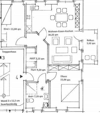 Foto - Erdgeschoßwohnung in Hopsten zur Miete