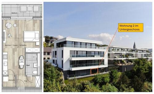 Foto - Hochwertige Wohnung in Aussichtslage in Vallendar zu vermieten