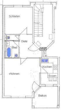 Foto - Attraktive Zwei-Zimmer-Wohnung, Balkon, ruhige Lage in Weiden