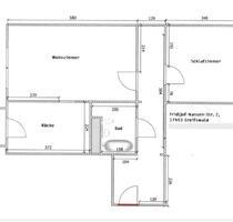 [ID 214] Schöne 2-Zimmer-Wohnung im EG - auf Wunsch mit neuer Küche - Greifswald Eldena