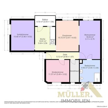 Foto - 4 Zimmer Etagenwohnung in Saarlouis