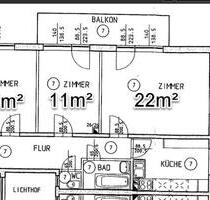 3-Zimmer Wohnung, 2er WG, 11 + 22qm ,Karlsruhe Nordstadt