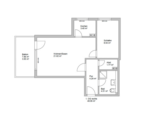 Foto - Gemütliche 2-Zimmer-Wohnung mit Balkon in Seenähe