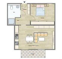 2 Zimmer. ca. 60 qm² nach Sanierung barrierefrei Balkon Terrasse - Engelskirchen