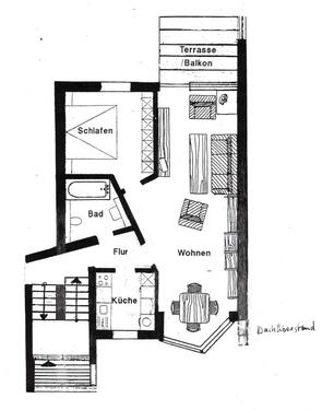 Foto - 2 Zimmer Dachgeschoßwohnung zur Miete in Gifhorn