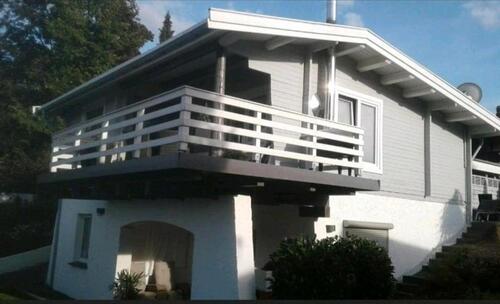 Foto - Ferienhaus mit Bergblick und Kamin