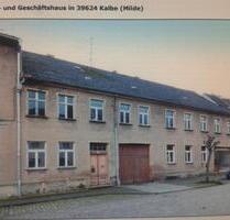 39624 KALBE 6 Zimmer Wohnung + Innenhof & Garten an Handwerker - Kalbe (Milde)