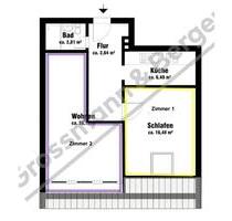 1-Zimmer-Wohnung in 2-Zimmmer-Wohnung - Hamburg Wandsbek