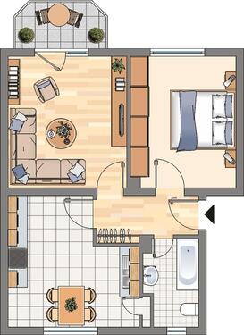 Foto - 2 Zimmer Dachgeschoßwohnung in Dortmund