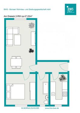 Foto - Etagenwohnung zur Miete in Borna