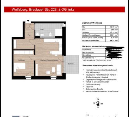 Foto - 2 Zimmer Etagenwohnung zur Miete in Wolfsburg