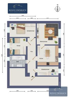 Foto - Etagenwohnung in Thum zur Miete