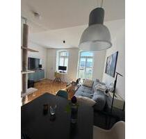 Voll möbliertes 2-Zimmer-Apartment, 2 Bäder, Balkon, Garten - Leipzig Altwest