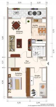 Foto - 3 Zimmer Etagenwohnung zur Miete in Bautzen