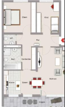 Foto - 3 Zimmer Etagenwohnung zur Miete in Hanau